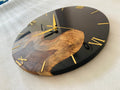 Desert Trail Wood - Epoxy Wall Clock - 14 inch (Round) - Silken