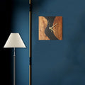 Desert Trail Wood Epoxy Wall Clock (Square) - Silken