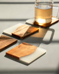 Icicle Wood & Epoxy Coasters (Square) - Silken