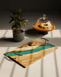 Island Paradise Wood & Epoxy Serving Tray (Large) - Silken