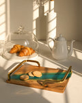 Island Paradise Wood & Epoxy Serving Tray - Small - Silken