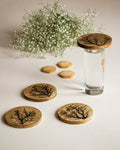 Wooden Lichtenberg Coasters - Silken