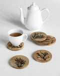 Wooden Lichtenberg Coasters - Silken