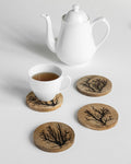 Wooden Lichtenberg Coasters - Silken