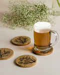 Wooden Lichtenberg Coasters - Silken