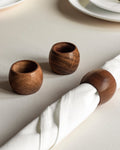 Wooden Napkin Rings - Oval - Silken